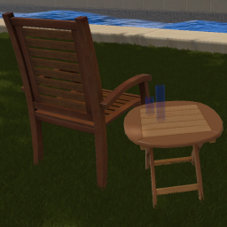 Glass Iced Tea in Cobalt Blue