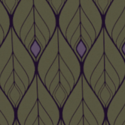 1x1 Lavender Leaf Accent Slider Square