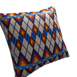 Pillow Beaded Nuilimut Primary Color Fabric