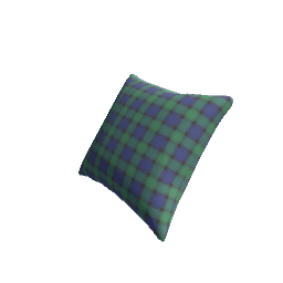 Pillow Dark Blue Tartan