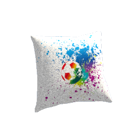 Pillow Cotton Painted Football