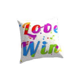 Pillow Cotton Love Wins