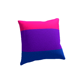Pillow Cotton Bisexual Pride Colors