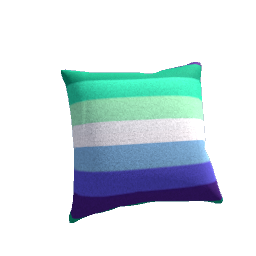 Pillow Cotton Gay Men Pride Colors