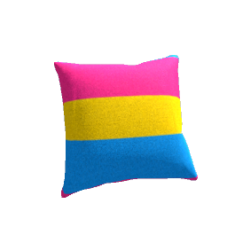 Pillow Cotton Pansexual Pride Colors