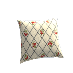 Pillow Cotton Strawberry Diamonds