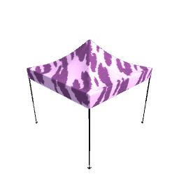 Pop Up Tent Animal Print Tall Lavender