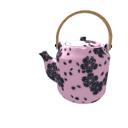 Japanese Teapot Pink with Sakura Flowers