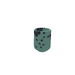 Japanese Teacup Teal with Sakura Flowers
