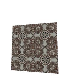 1x1 French Country Slider Sq Tan and White