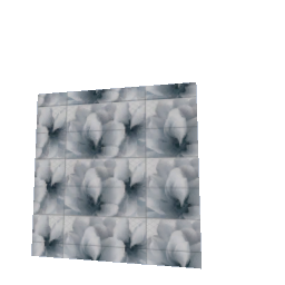 1x1 Pale Blue Flowers Tile Slider Square