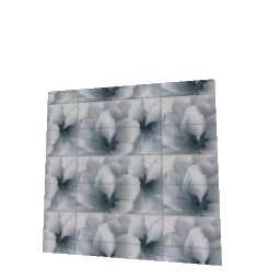 1x1 Corner Pale Blue Flowers Tile Slider Square