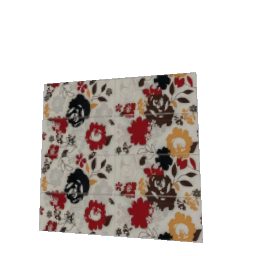 1x1 Corner Art Deco Flowers Tile Slider Square