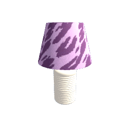 Purple Animal Striped Table Lamp