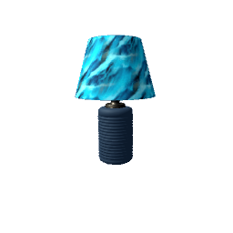 Blue Waterfall Table Lamp