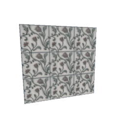 1x1 Corner Pastel Flower Tile Slider Square