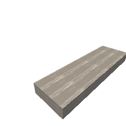 100cm x 10cm x 30cm Floating Chonky Shelf Cerused Birchwood