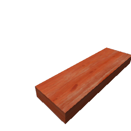100cm x 10cm x 30cm Floating Chonky Shelf Cherry Wood