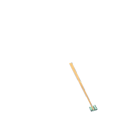 Light Bamboo Chopsticks with Teal Sakura Holder