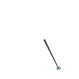 Dark Shoji Wood Chopsticks with Teal Sakura Holder