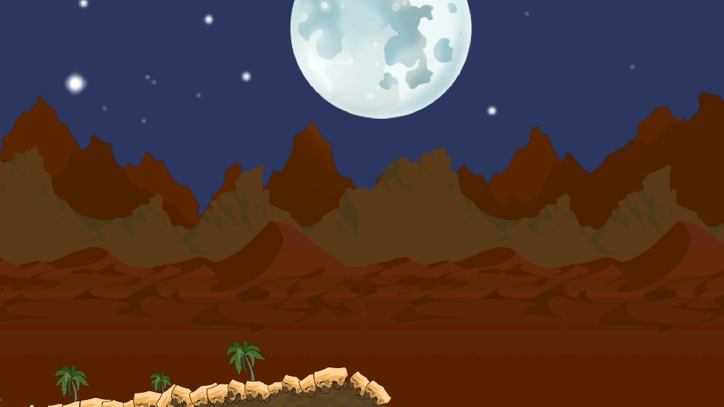 Vanilla Desert at Night