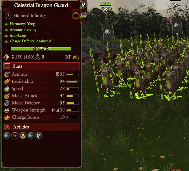 melee infantry 150% unit size