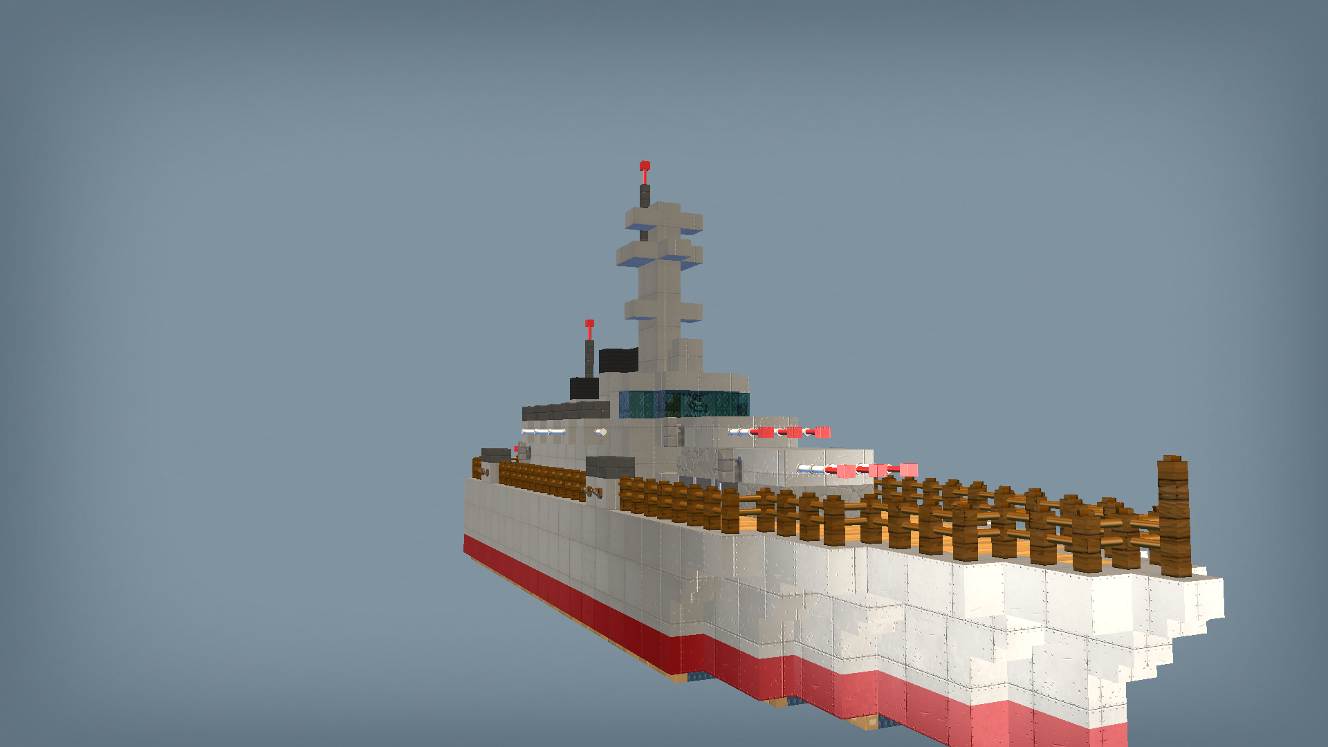Minecraft Style Ship