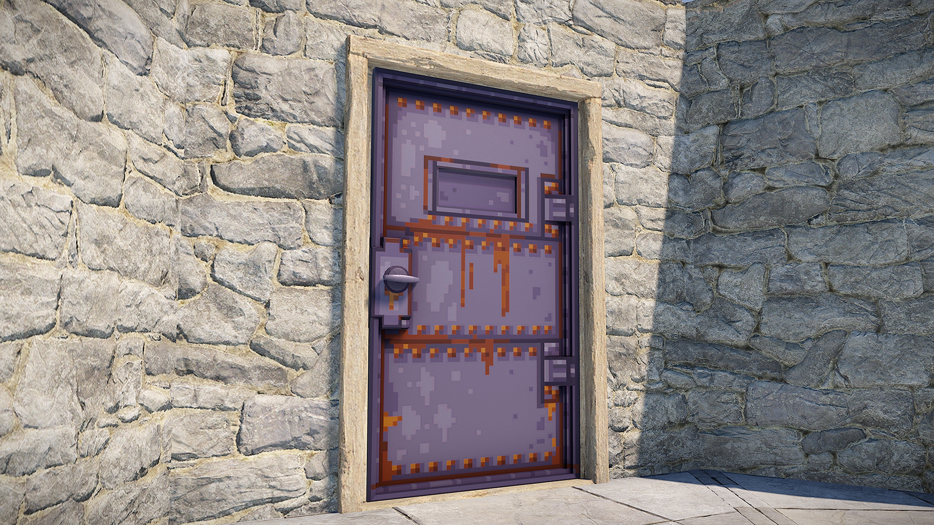 Pixel Armored Door