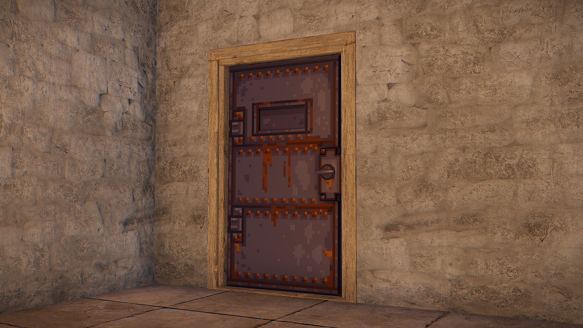 Pixel Armored Door
