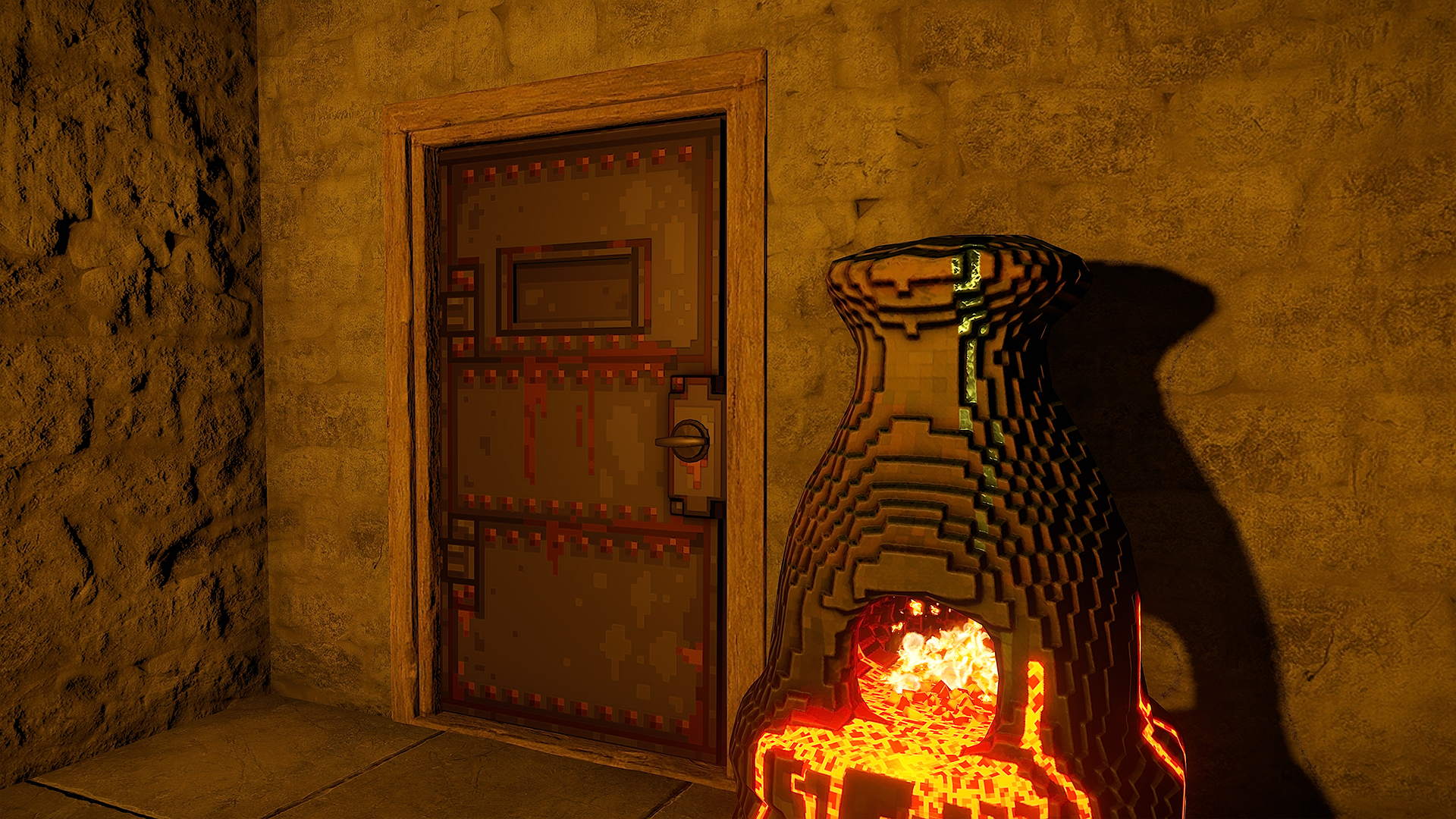 Pixel Armored Door