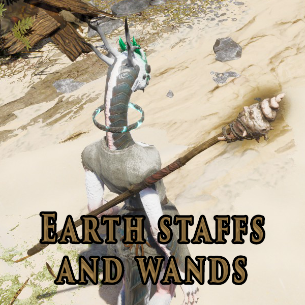 Earth staffs and wands [DE]