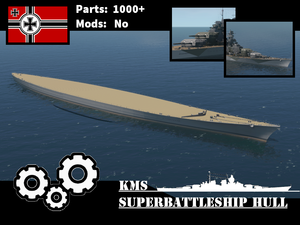 KMS Super battleship hull 德国超战船体