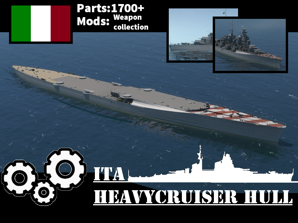 ITA Heavycruiser hull 意大利重巡船体（1934）