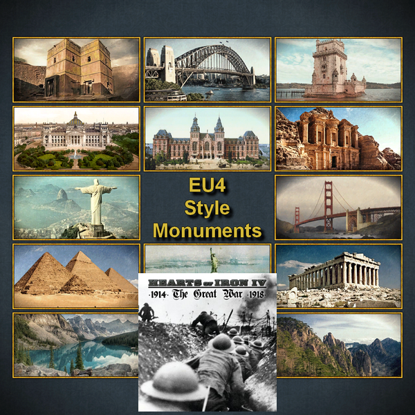 EU4 Style Monuments (Hearts of Iron IV: The Great War Compatibility Patch) preview