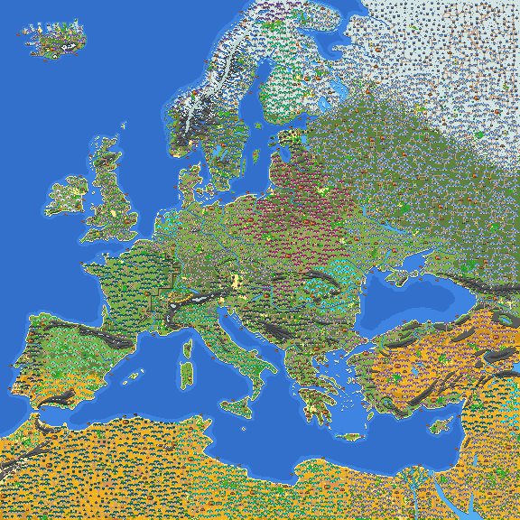 Europe but 200 villages (1936)