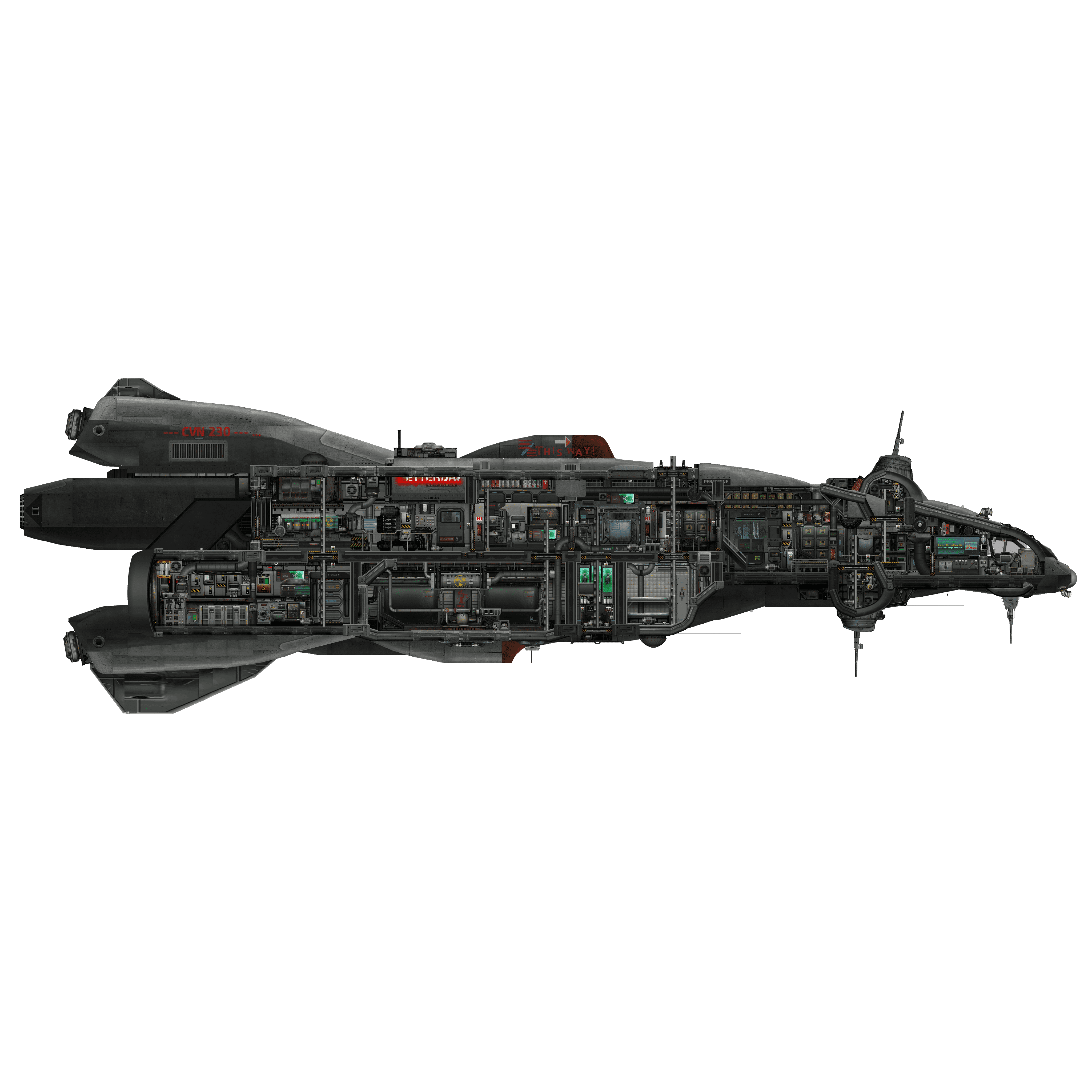PGS-32 Cheyenne class gunship – Barotrauma Mod