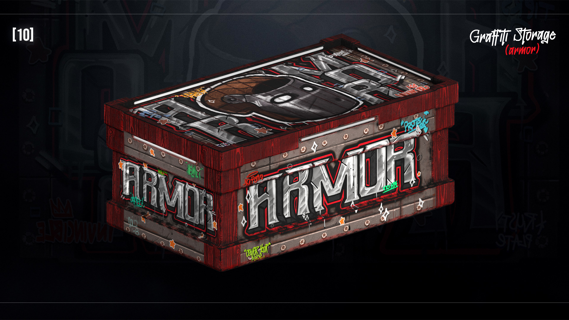 Graffiti Armor Storage