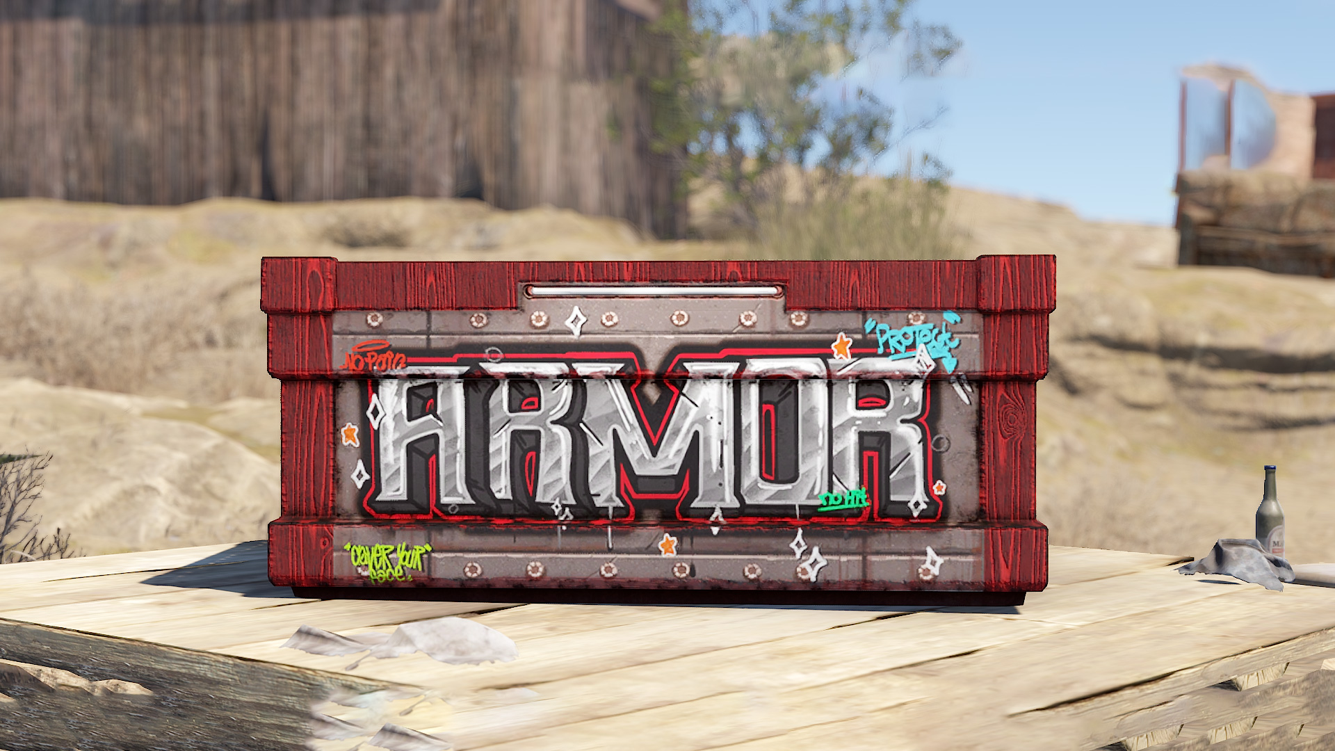 Graffiti Armor Storage