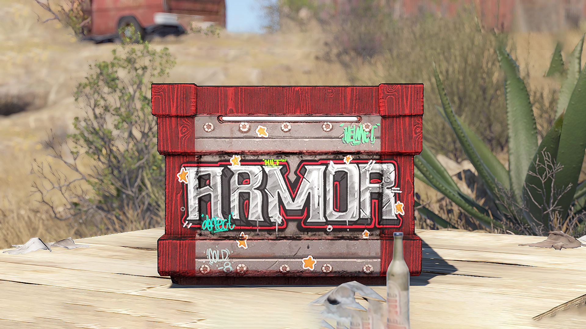 Graffiti Armor Storage