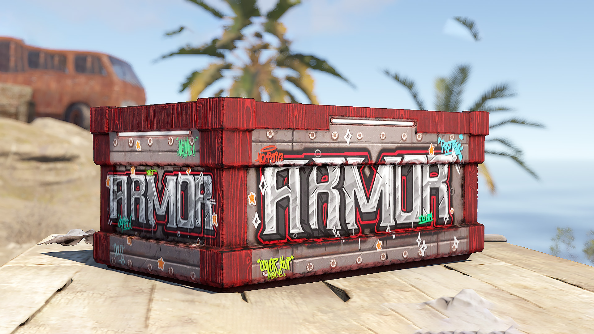 Graffiti Armor Storage
