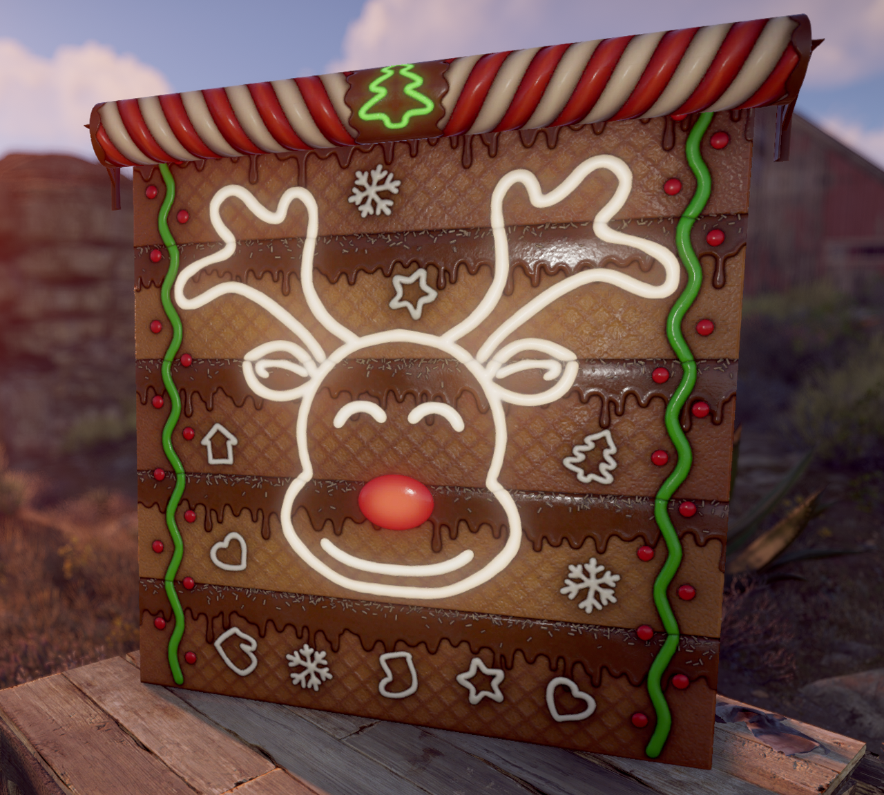 Tasty Christmas Garage Door
