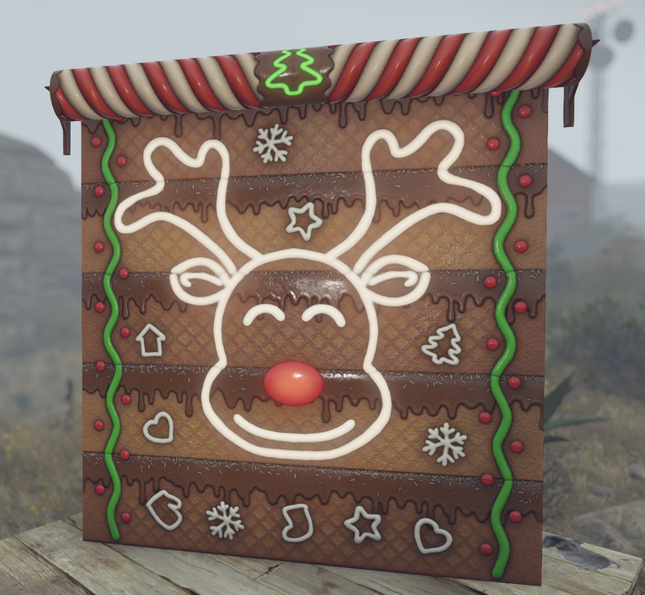 Tasty Christmas Garage Door