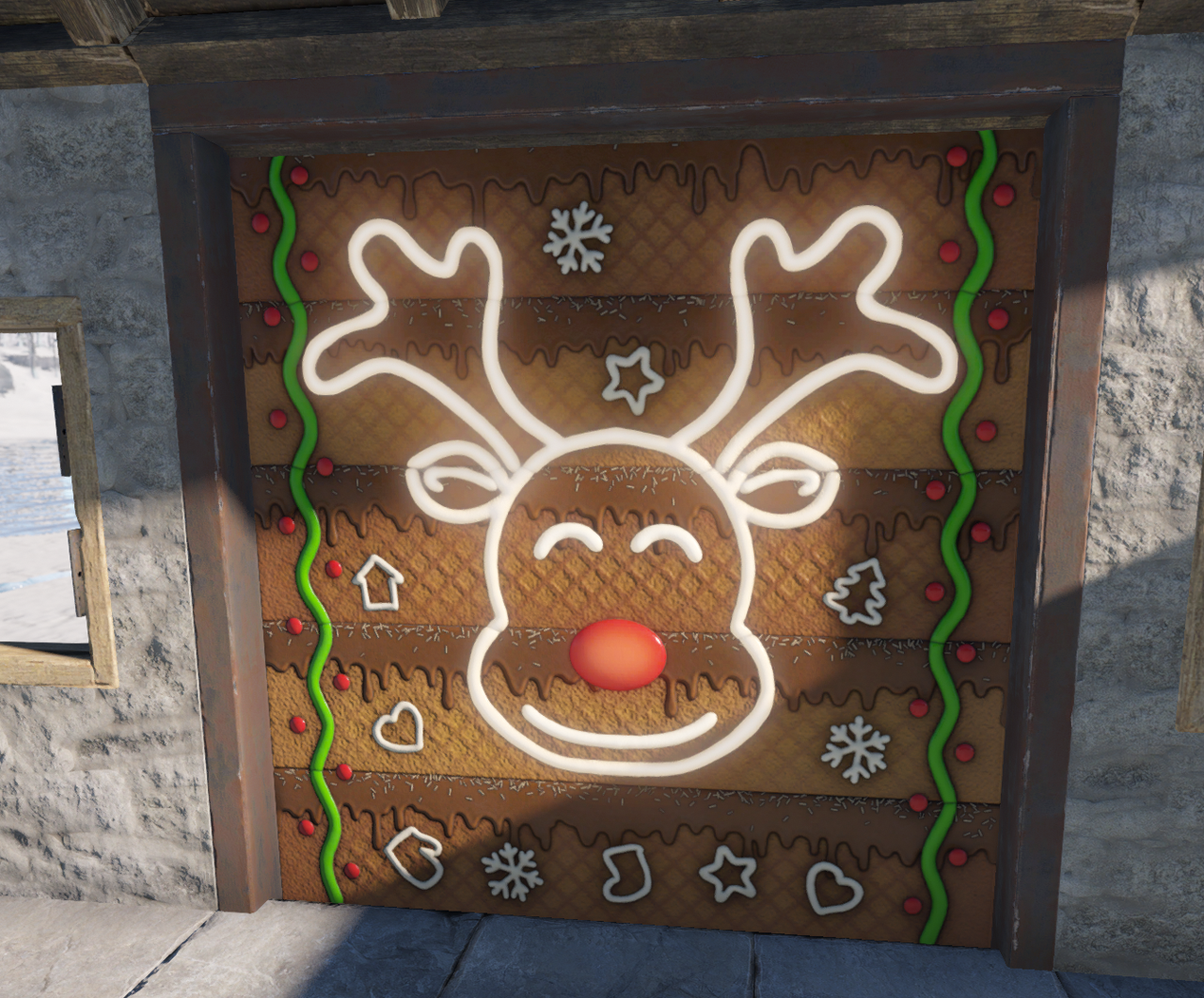 Tasty Christmas Garage Door