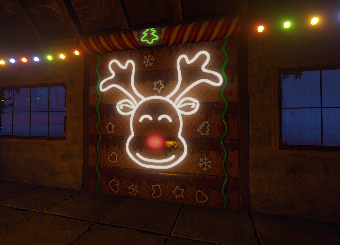 Tasty Christmas Garage Door