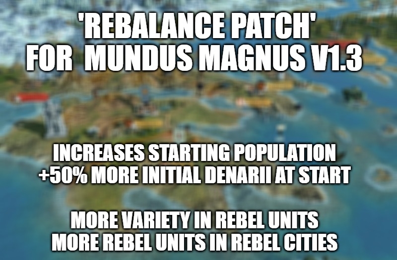Rebalance Patch for Mundus Magnus v1.3