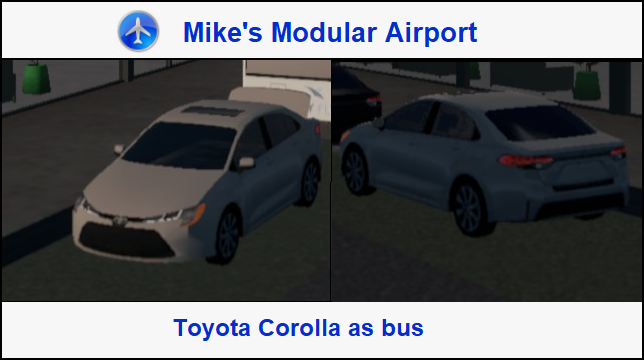 toyota corolla as a bus