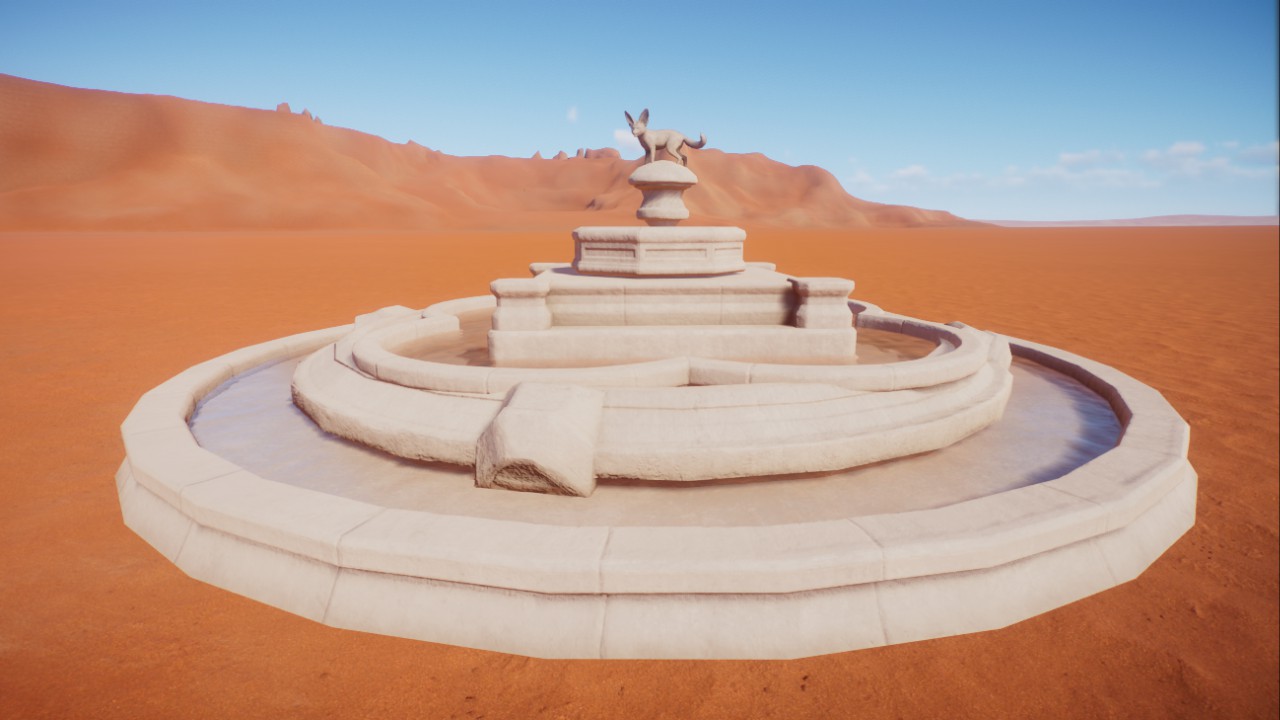 Fennec Fox Fountain