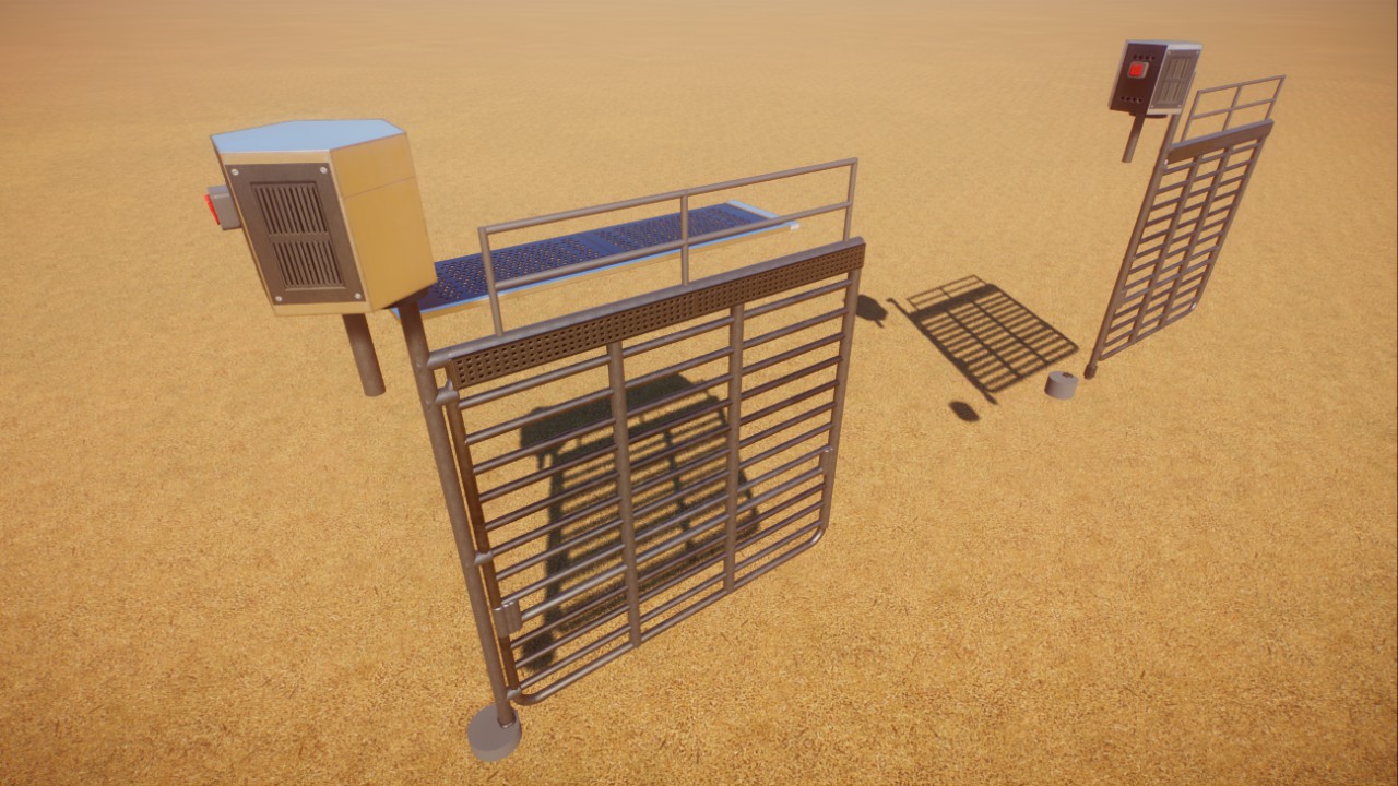 Mechanical dolphin pool gate preview