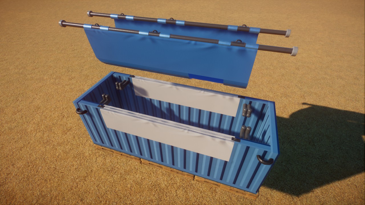 Dolphin crate and sling preview