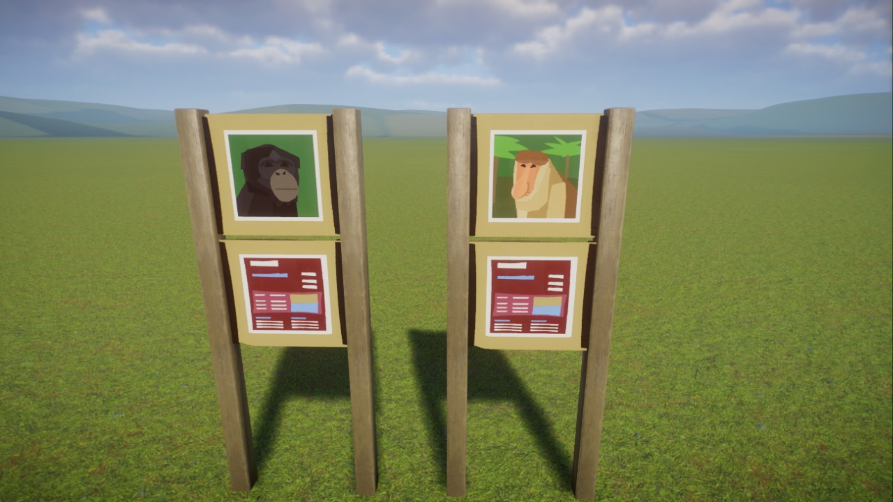Bonobo and Proboscis monkey Sign